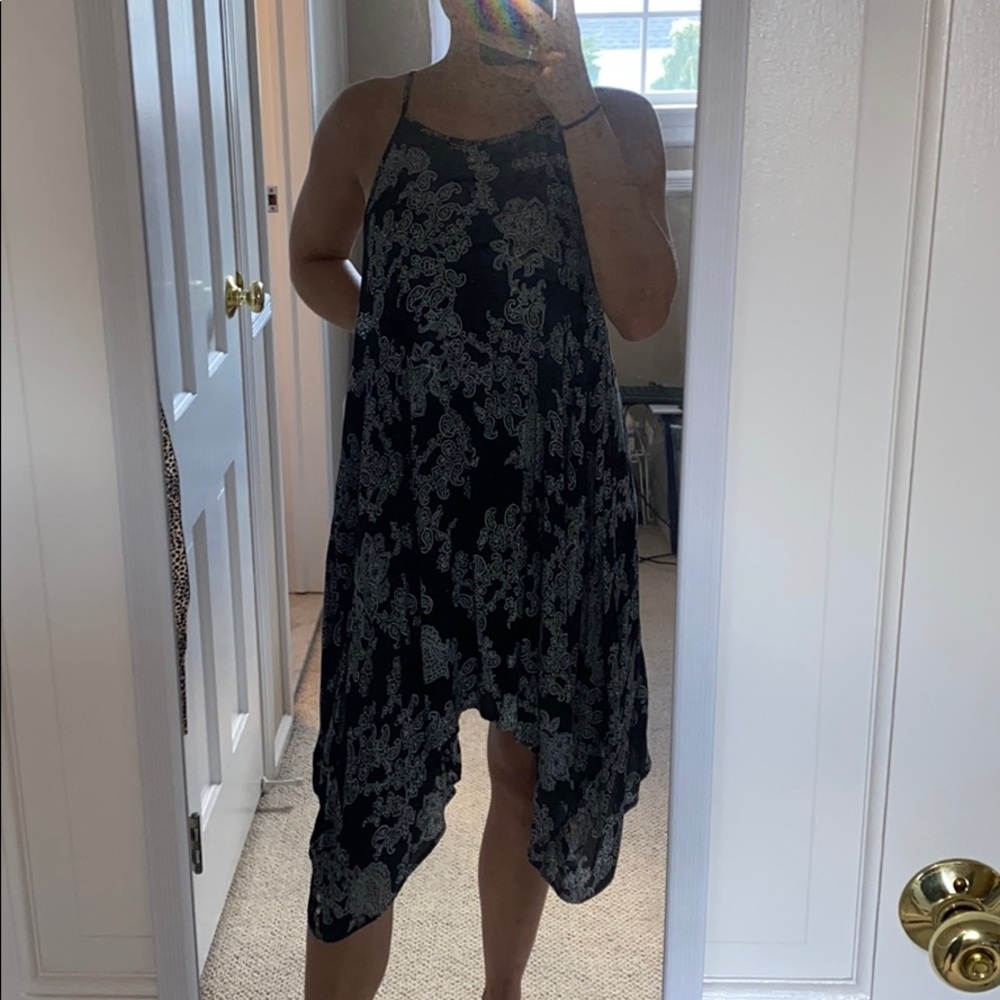 Black and White Floral Dress